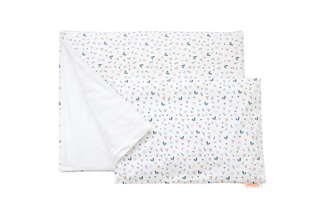 Постельное бельё в детскую кроватку «Цветочки веточки» (сатин)