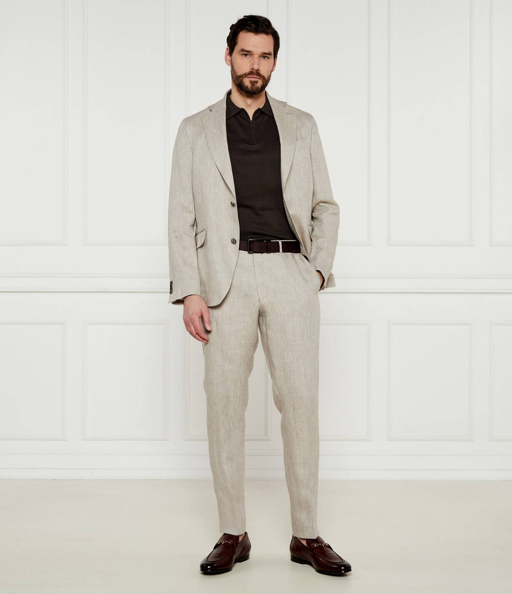 Поло Otto Oscar Jacobson - коричневый(68023918)