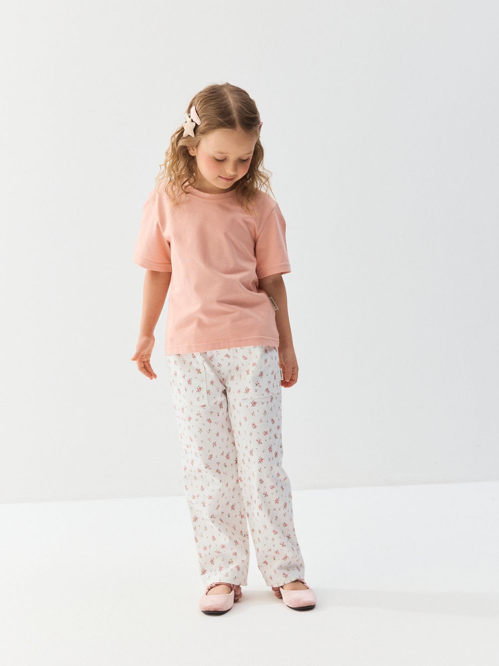 Брюки карго "Розовый букет"