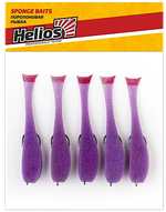 Рыбка поролоновая Helios HS-105-13 105мм 5шт На офсет. крючке