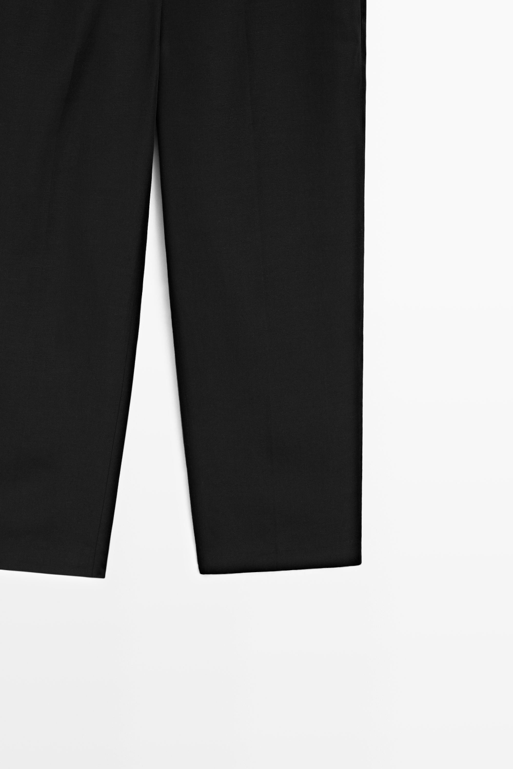 Massimo Dutti Зауженные брюки капри, черный