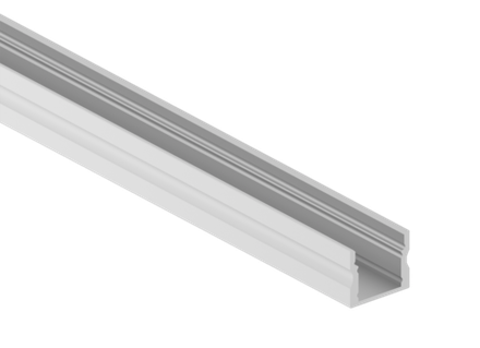 Накладной алюминиевый профиль,   17, 2х14, 5х2000. Цвет: Белый матовый,  RAL9003, Серия:DN8ALE