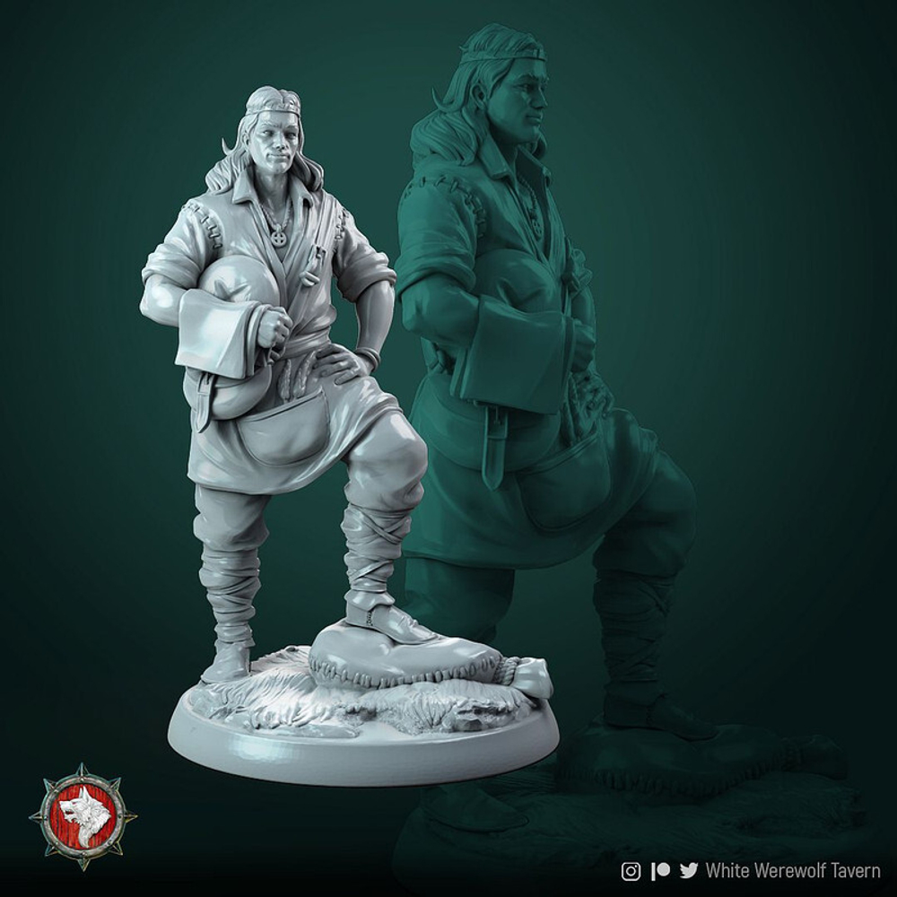 Человек Клерик Жрец Рыцарь Паладин миниатюра для dnd, днд, pathfinder, фентези, Настольная игра, НРИ, Варгейм, РПГ