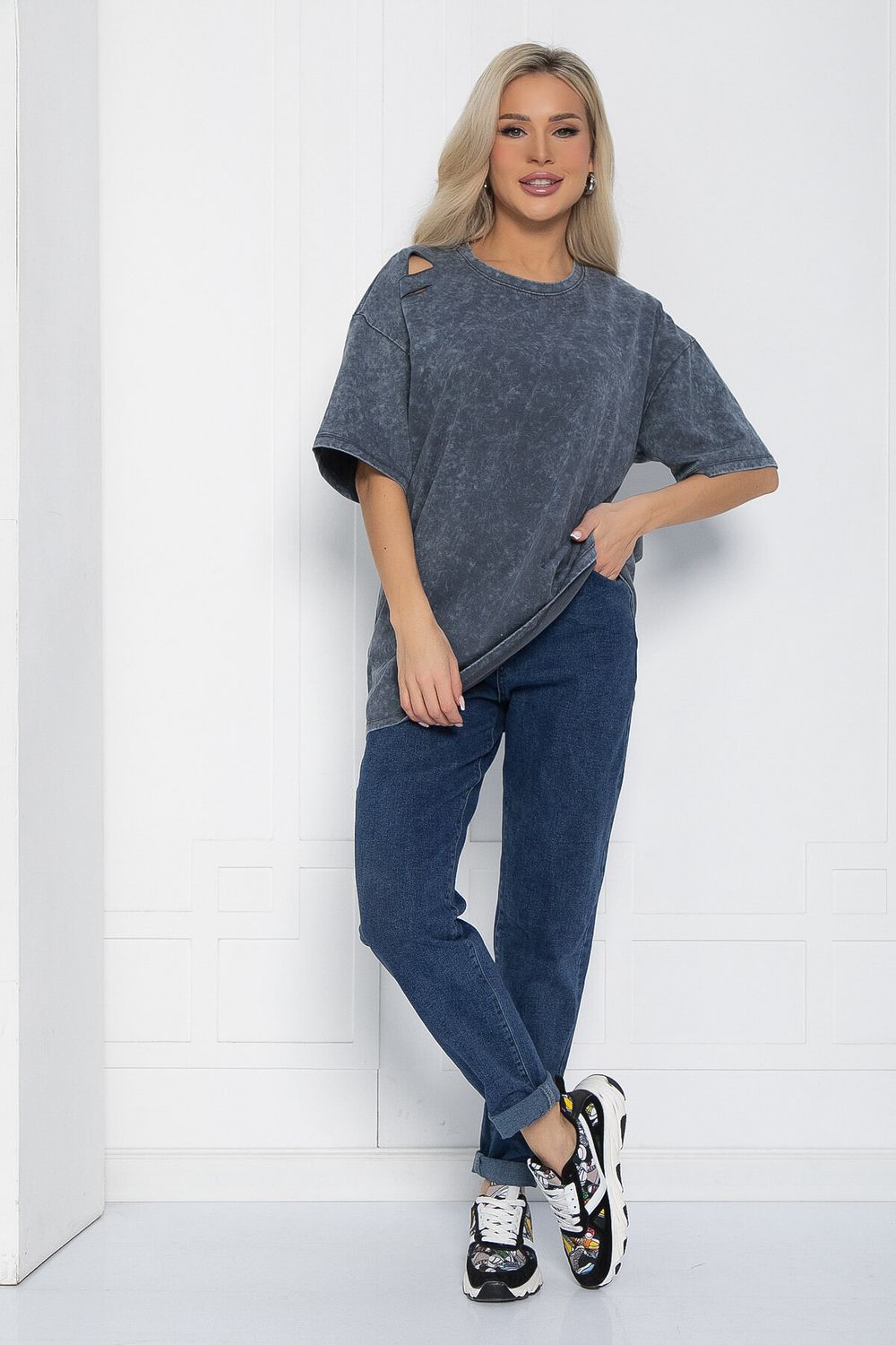 Футболка Микель (синяя) Б12598-20 LT Collection