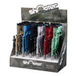 Ручка шариковая, масляная, Basir, синие чернила, серия "Ружьё", в форме оружия, 24 шт