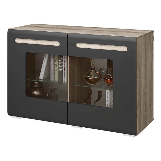 Наоми КМ-10 Комод дуб каньон/графит нубук