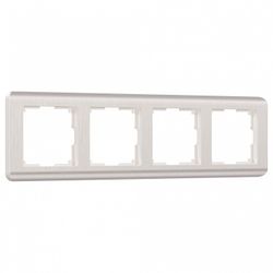 Рамка на 4 поста Werkel Stream (перламутровый) W0042113