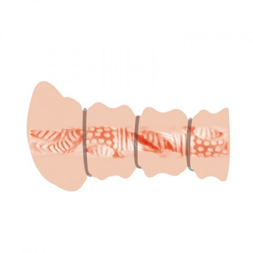 Мастурбатор в виде вагины с 3 кольцами Rossi