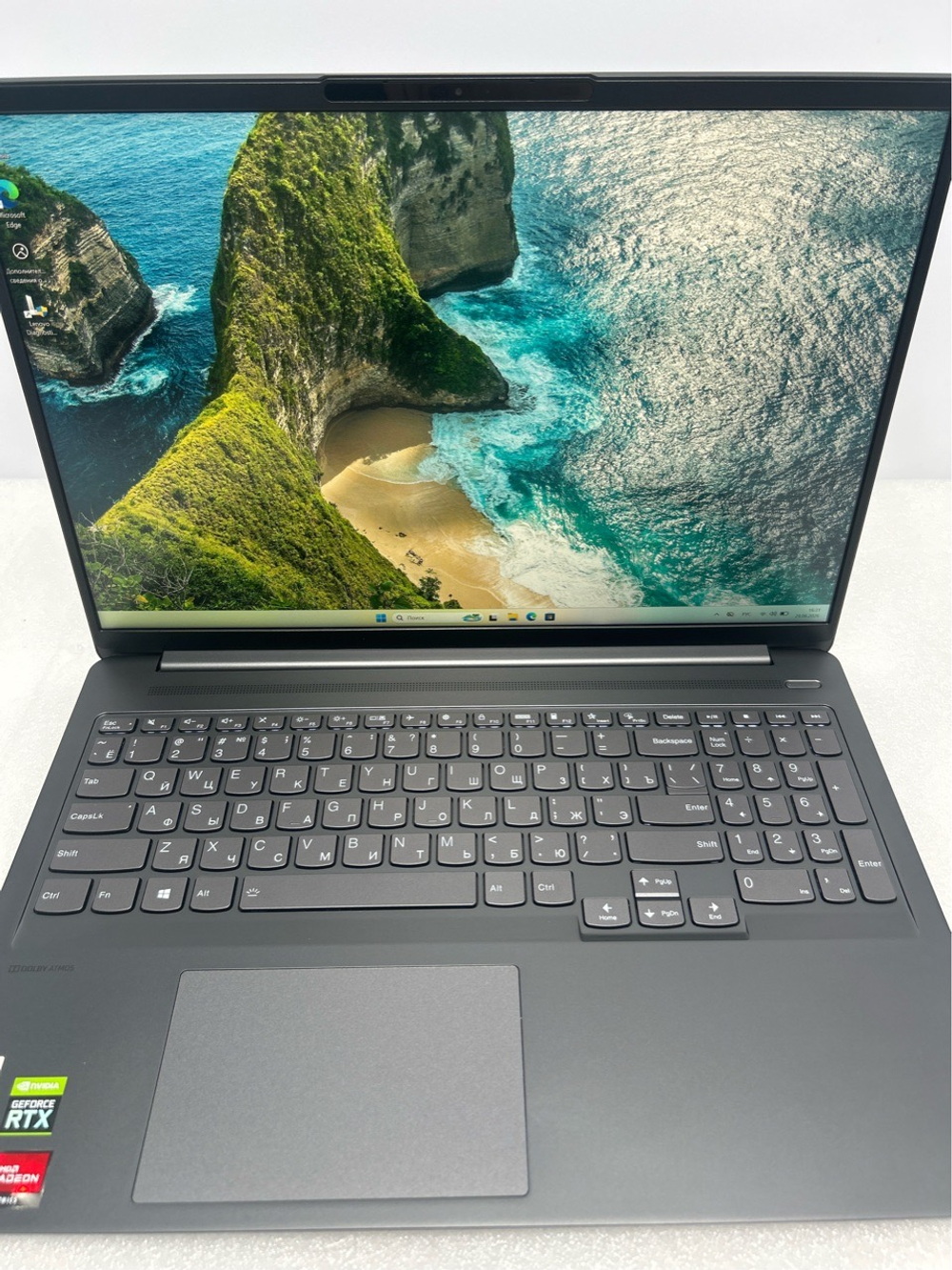 Ноутбук Lenovo IdeaPad 5 Pro 16ACH6 (82L50056RU) 16"/AMD Ryzen 5 5600H/RAM 16GB/SSD 512GB/nVidia GeForce RTX 3050 4 Гб/2560*1600/IPS 120Hz/Windows 11/Подсветка кл-ры: LED/ серый. Состояние: Уценка/засвет на матирце/B1
