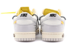 Off-White x Nike Dunk Low "The 50" NO.41 Joint Grey Lace Yellow Buckle Structure Low Top Casual Board Shoes Grey # Gift Recommendations