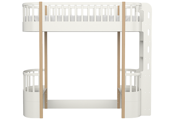 Кровать-чердак Classic (молочный)