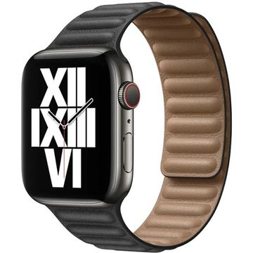 Apple Leather Link for Apple Watch 38|40|41mm S/M Black (Чёрный) MY9A2ZM/A
