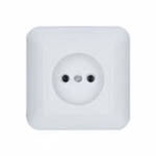 Розетка одинарная белая без заземления без шторок скрытая установка Schneider Electric