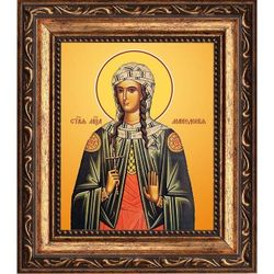 Македония Смирнская мученица. Икона на холсте.