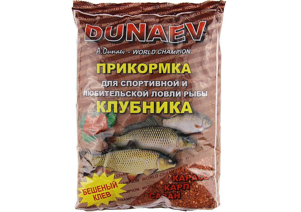 Прикормка "DUNAEV КЛАССИКА" 0,9кг Карп Клубника