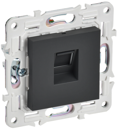 SKANDY Розетка компьютерная RJ45 кат.6 SK-K02G графит IEK