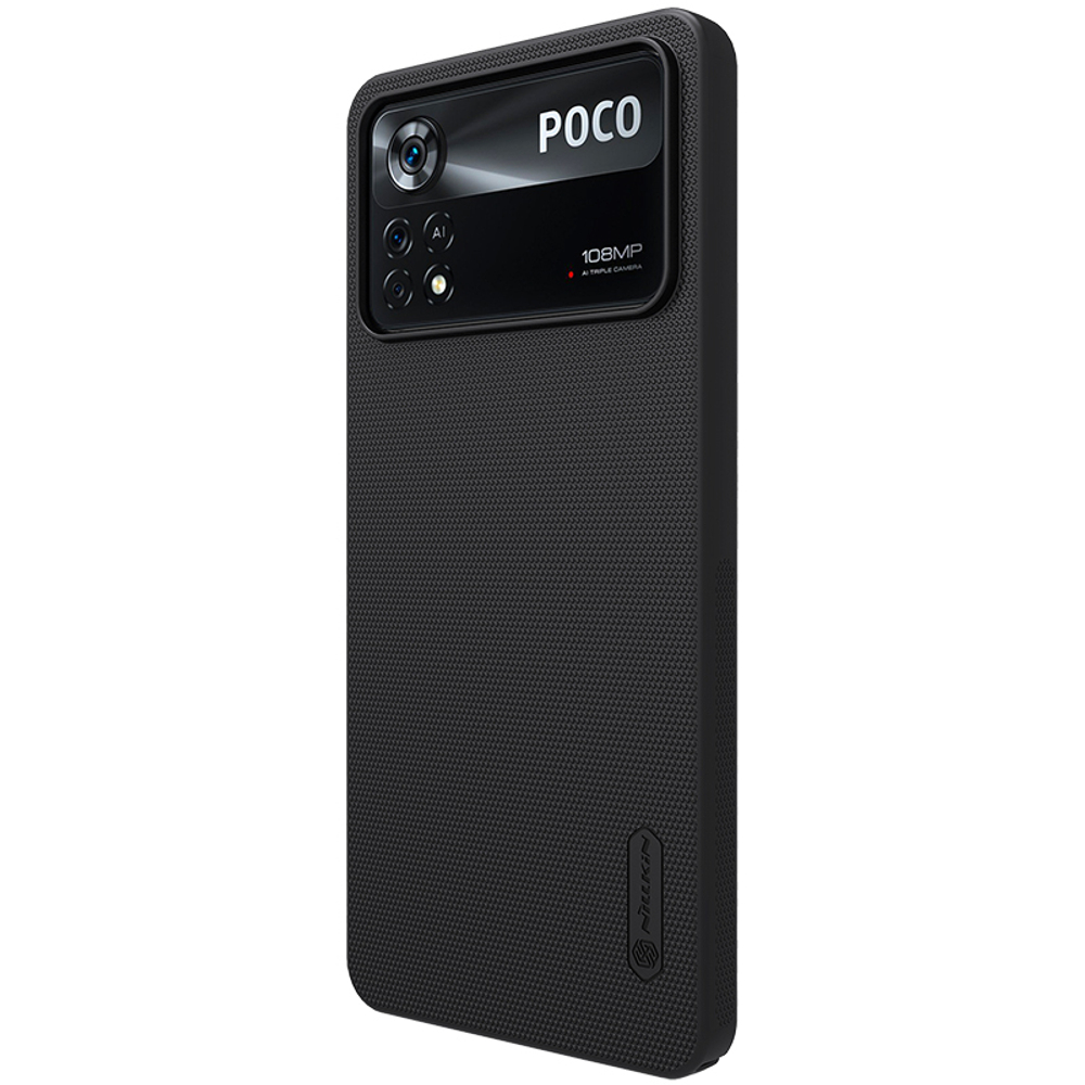 Тонкий жесткий чехол от Nillkin серии Super Frosted Shield для Xiaomi Poco X4 Pro 5G