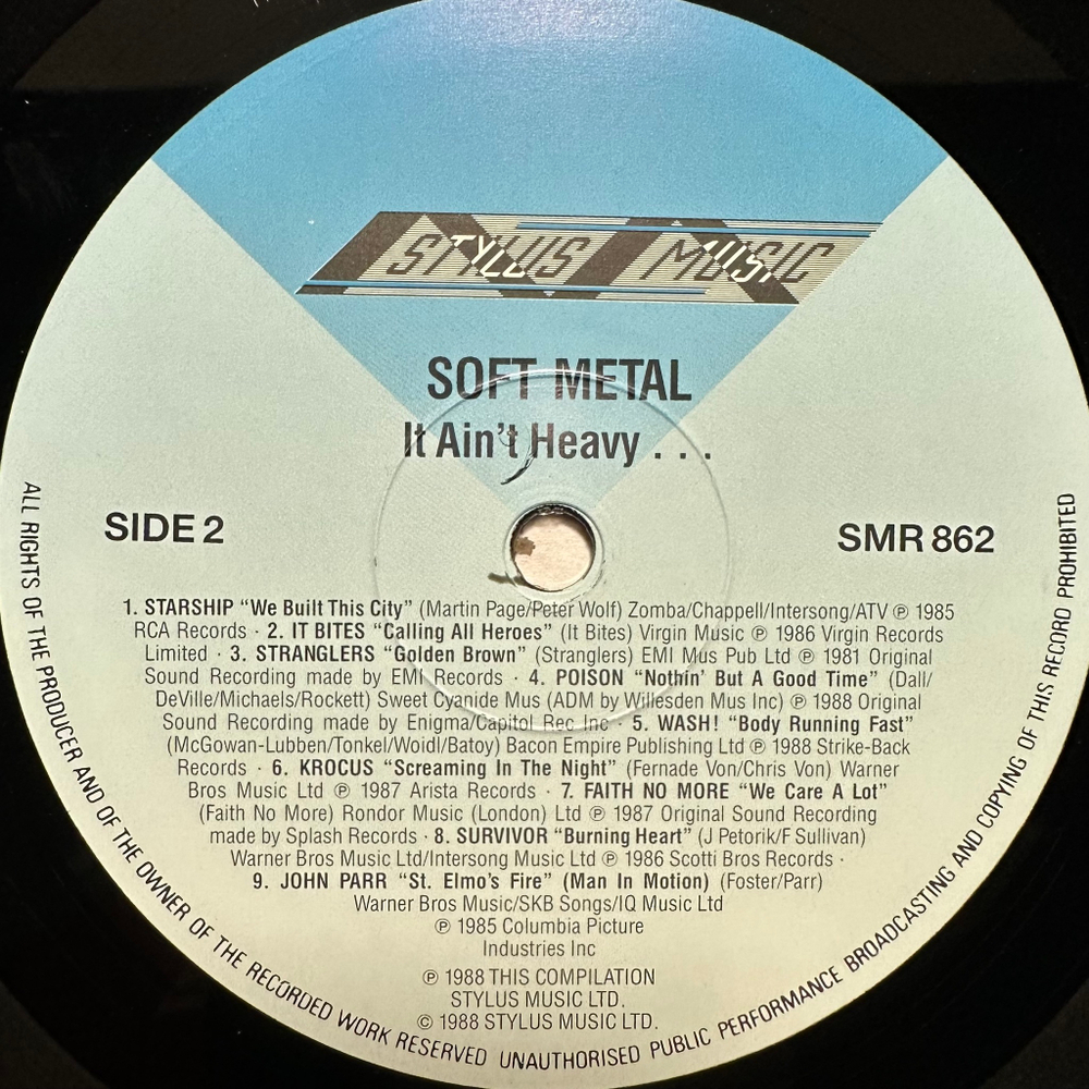 Сборник Soft Metal - It Ain't Heavy (Англия 1988г.)