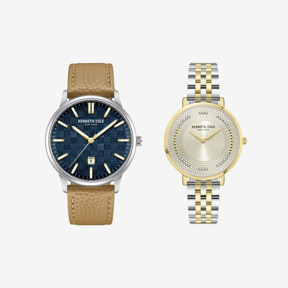 Подарочный комплект Kenneth Cole: мужские и женские часы
