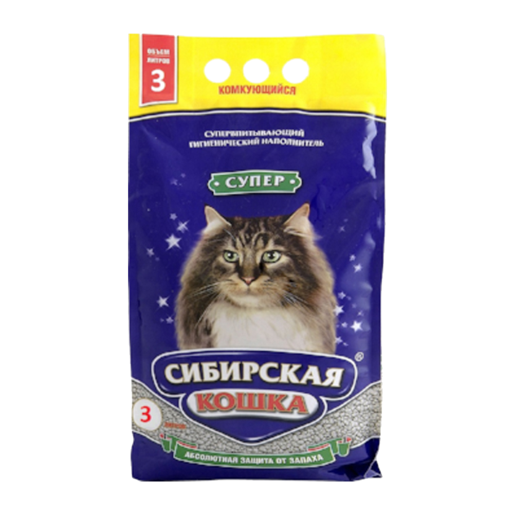 Сибирская Кошка Супер комкующийся 3л