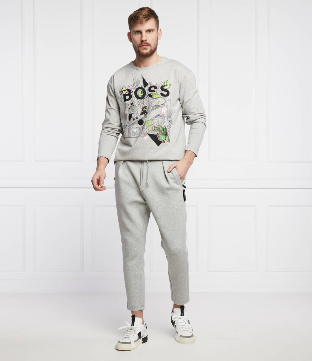 тощие tovel lotus BOSS GREEN - серый(50462903)