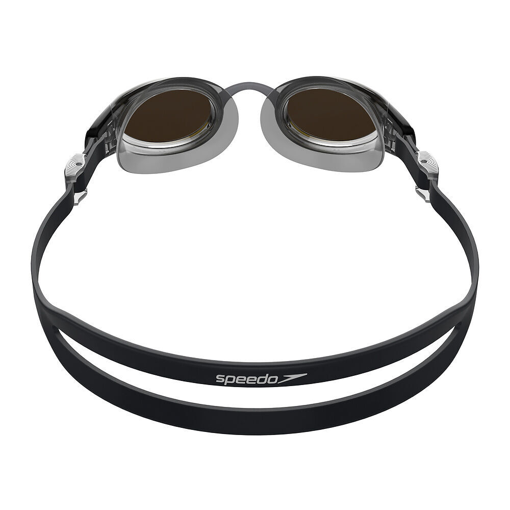 Очки для плав. SPEEDO Mariner Pro Mirror, 8-00237314554, ЗЕРКАЛЬНЫЕ линзы, серая оправа
