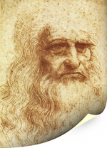 Туринский автопортрет, Леонардо да Винчи, картина (репродукция) Настене.рф