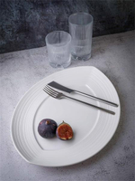 Блюдо овальное 36x28 см h 3,5 см, фарфор, Linea