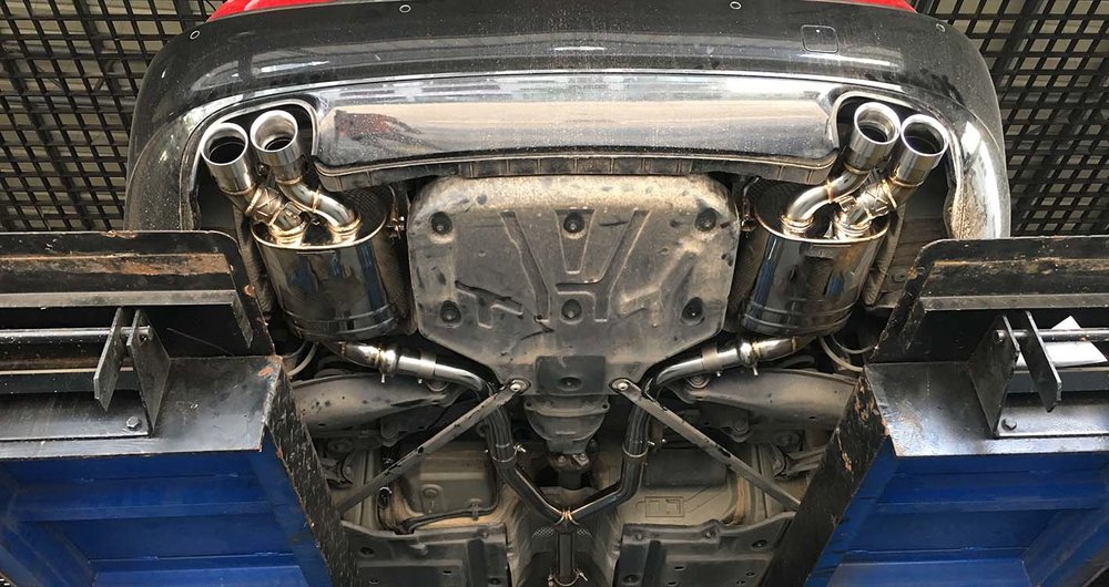 Выхлопная система с заслонками для Mercedes-Benz R172 SLK200 1.8T #2
