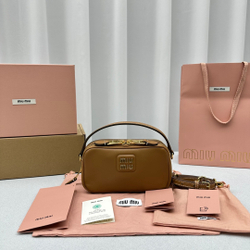 Miu Miu Leather Shoulder Bag 18 cm