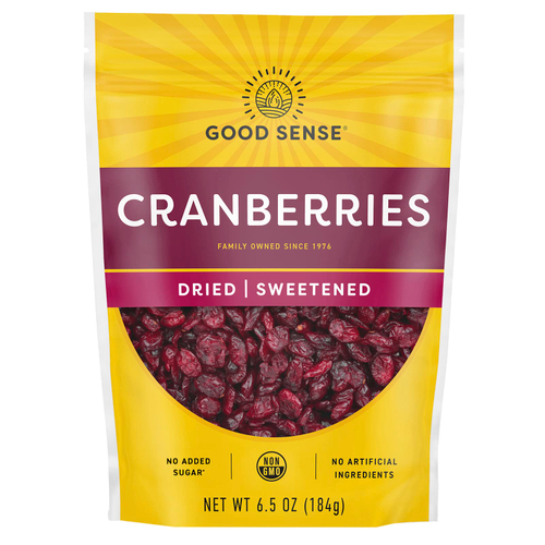 Good Sense, клюква, сушеная и подслащенная, 184 г (6,5 унции)