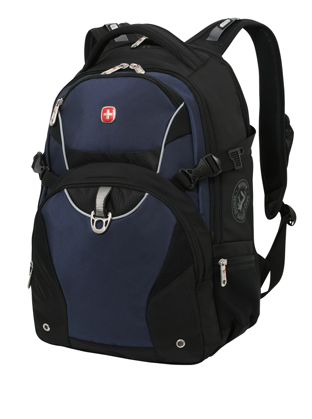 Рюкзак Wenger 15", чёрный/синий, 36х19х47 см, 32 л