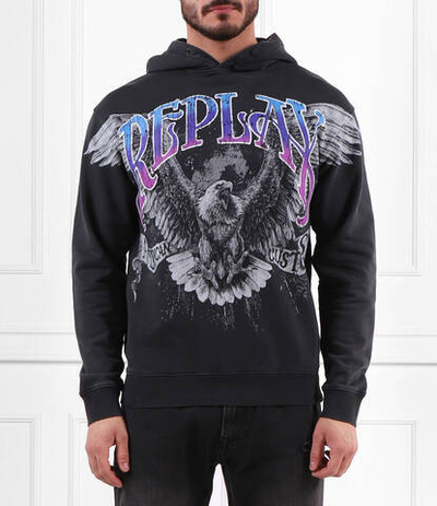 Худи Replay - черный(M6535.000.22738M)