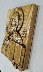 СПАС ВСЕДЕРЖИТЕЛЬ. ИКОНА ИЗ МАССИВА ДЕРЕВА,