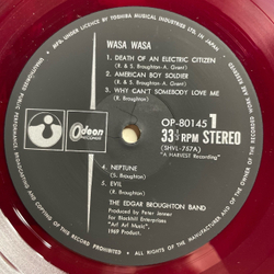 Винтажная виниловая пластинка LP The Edgar Broughton Band Wasa Wasa (Япония 1969) (Без Оби) (Красный Винил)
