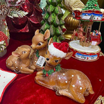 Оленёнок с мамой 16 см