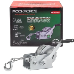 Лебедка барабанная ручная 1130кг RockFORCE RF-KB-S-2500