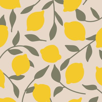 растительные мотивы. лимон
