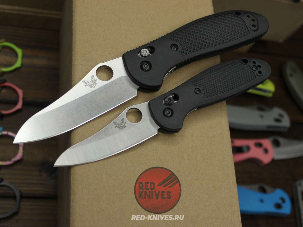 Нож Benchmade 555 Griptilian Mini - оранж нейлон, клинок стоунвош