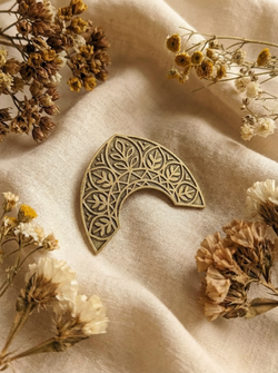 Брошь Кокошник "Поле"