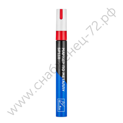 Маркер по металлу, красный, до 4 мм