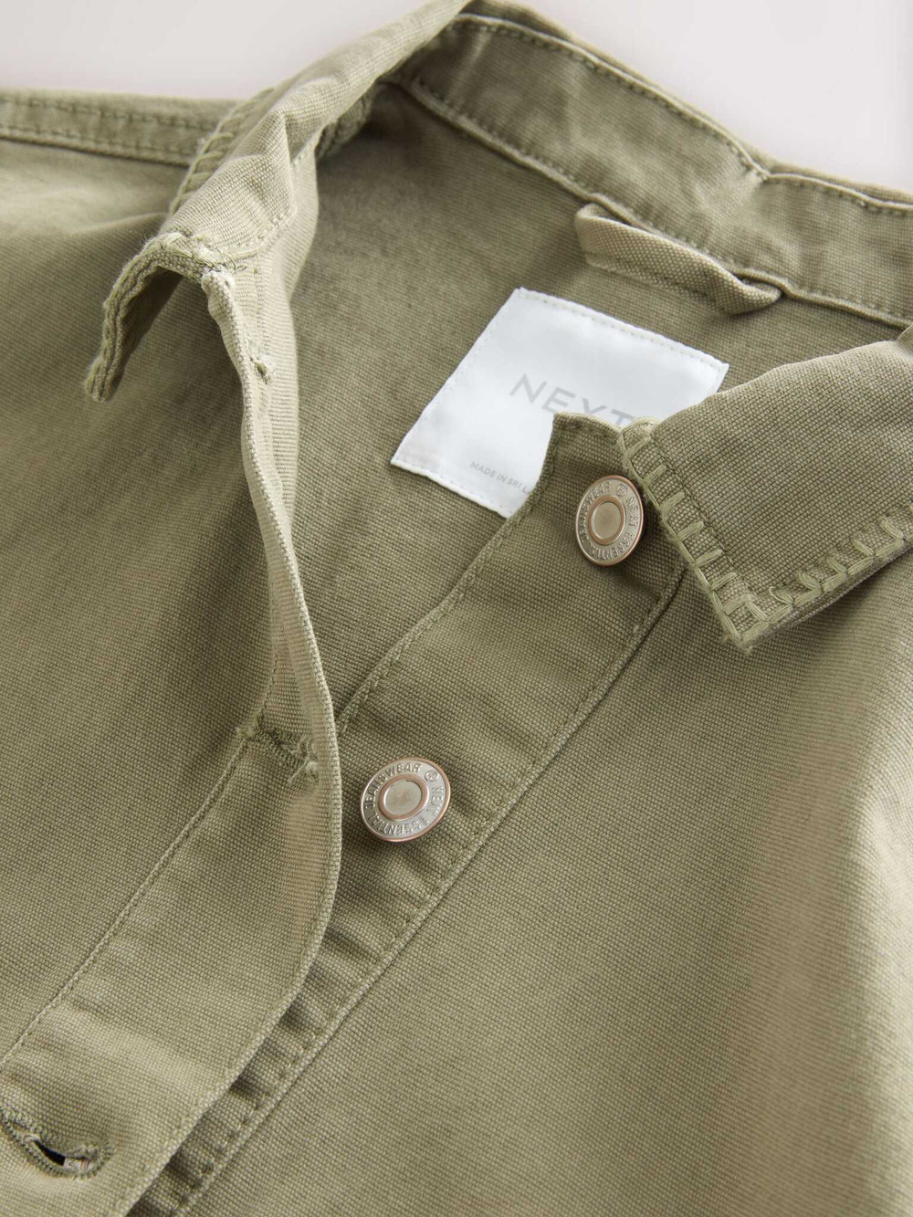 Куртка джинсовая с вышивкой для девочки Next E25-208, Хаки