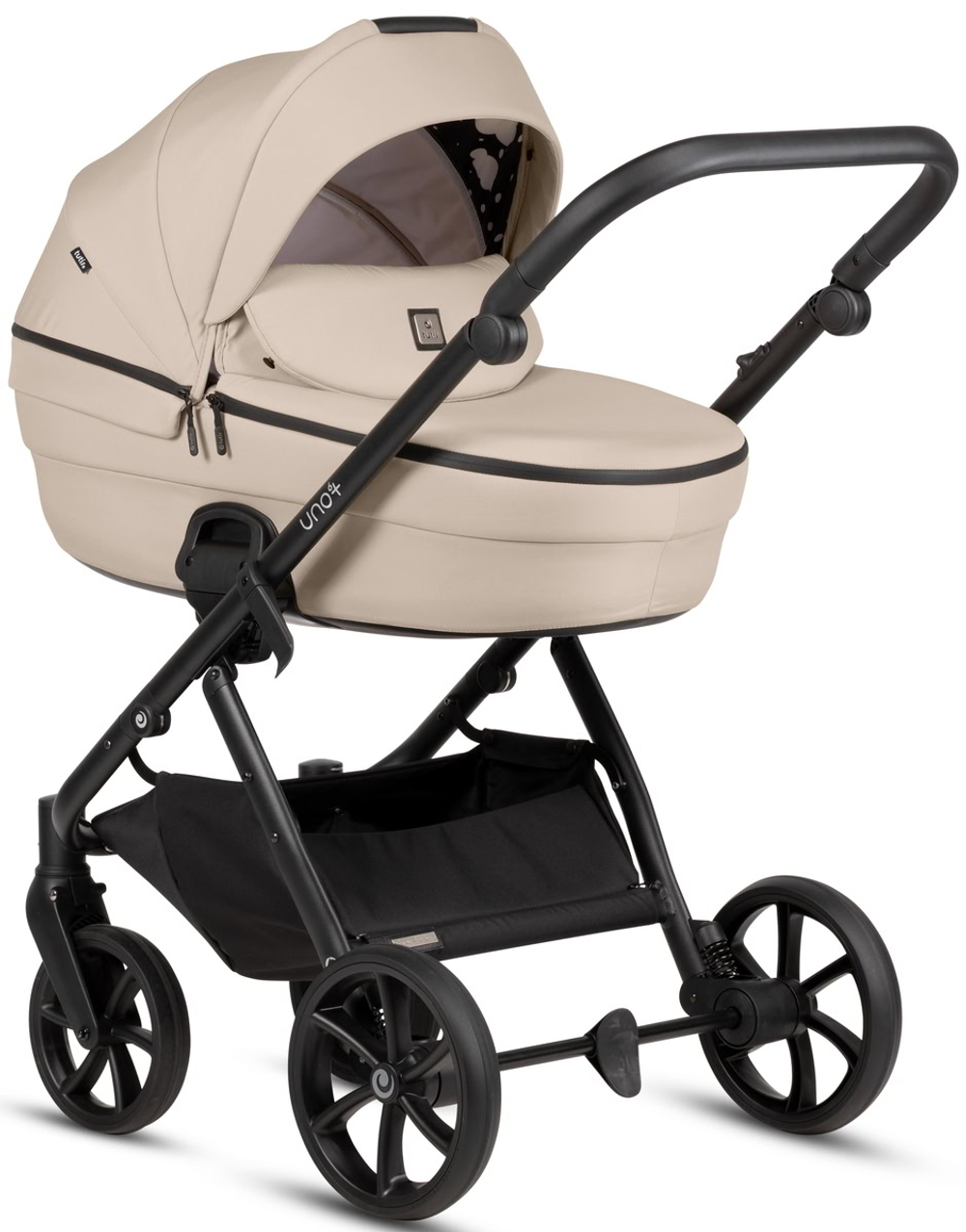 Детская коляска Tutis Uno 6 Plus Essential collection 3 в 1 с автокреслом Beno Black 1602180 Beige