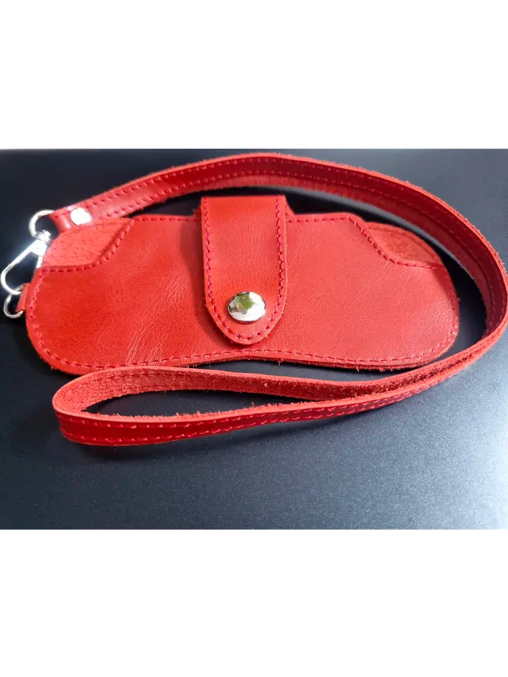 Футляр для очков из натуральной кожи коасный