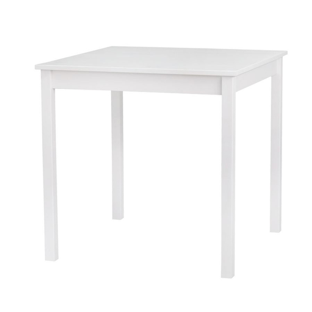 Стол кухонный IKEA INGO 75х75 из массива сосны, белый