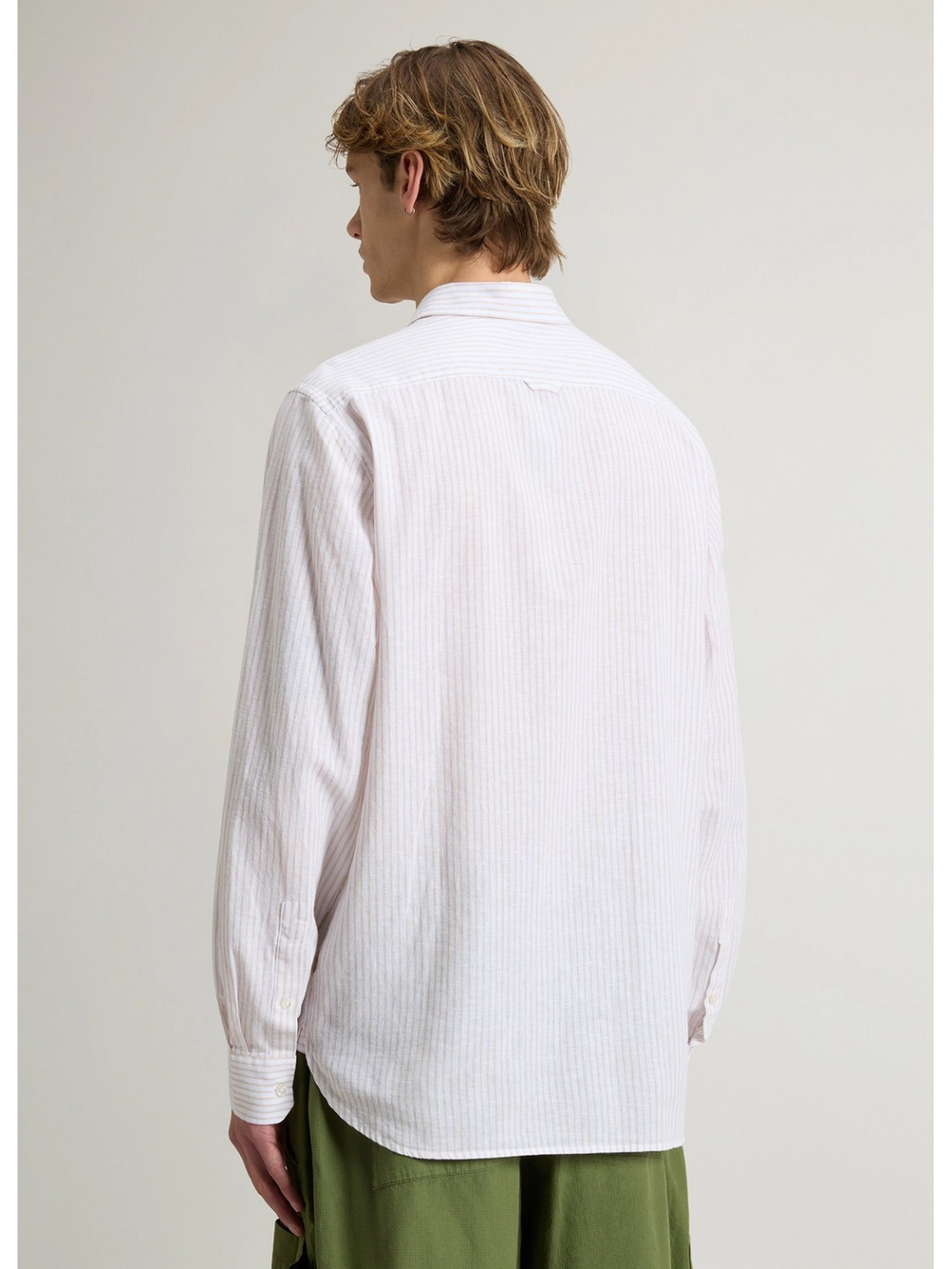 Рубашка мужская Coton Linen Shirt WOOLRICH