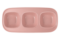 Обеденный набор1 тарелка и 3 салатника Maxwell & Williams Форма розовый