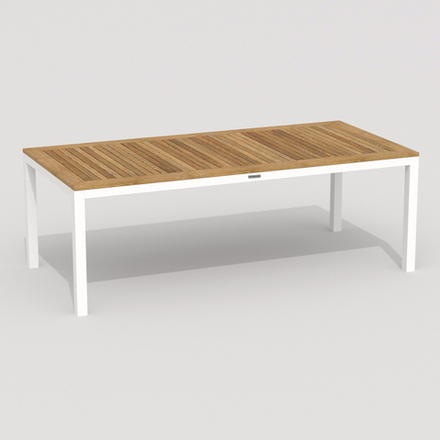 Стол обеденный Ideal Patio ТЕЛЛА  из тика 220x100 белый