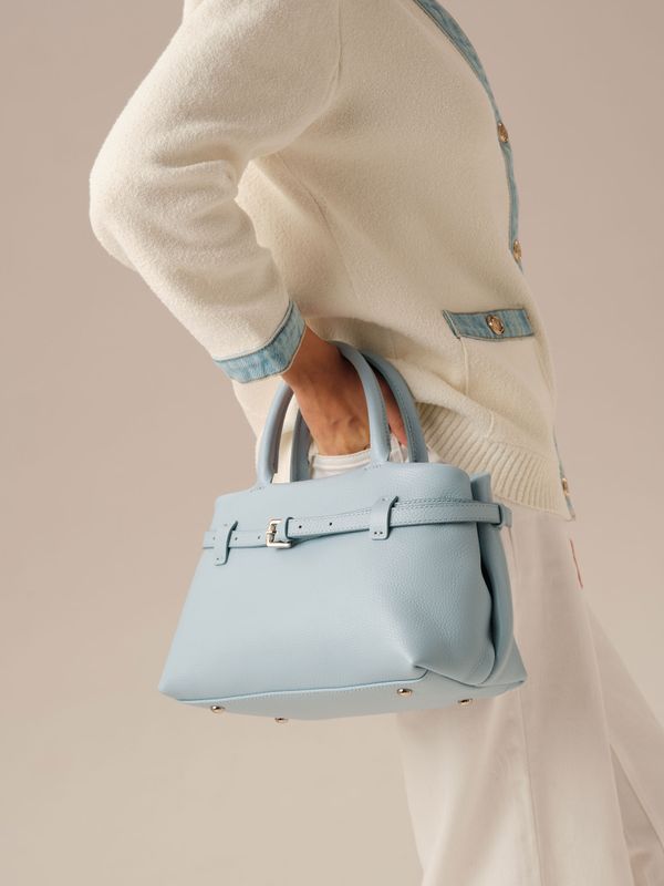 Кожаная сумка DBR Muse 31399 светло-голубой