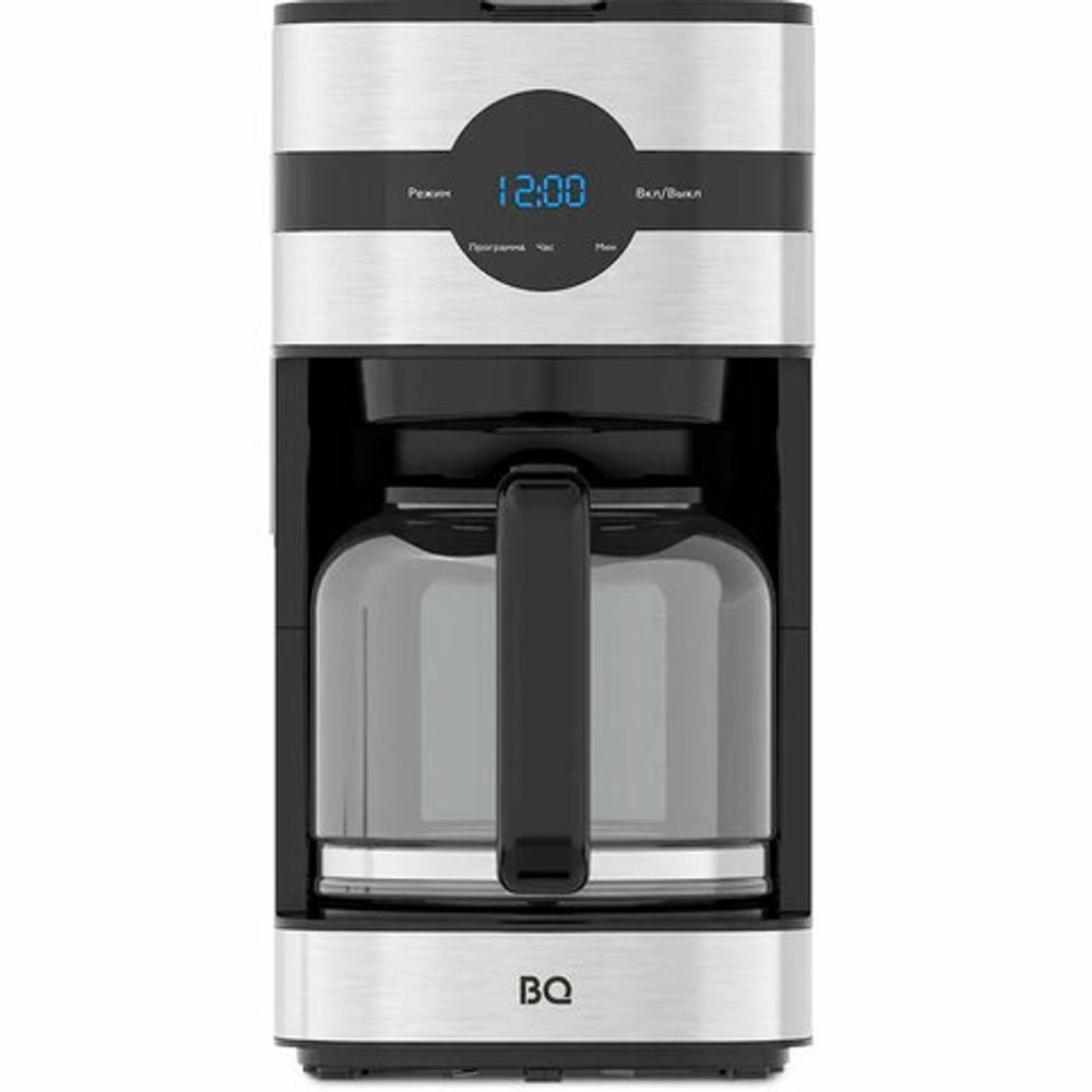 Кофеварка капельная BQ (БИ-КЬЮ) CM2002, 900 Вт, объем 1,5 л, поддержание температуры, серебристая, 86198275